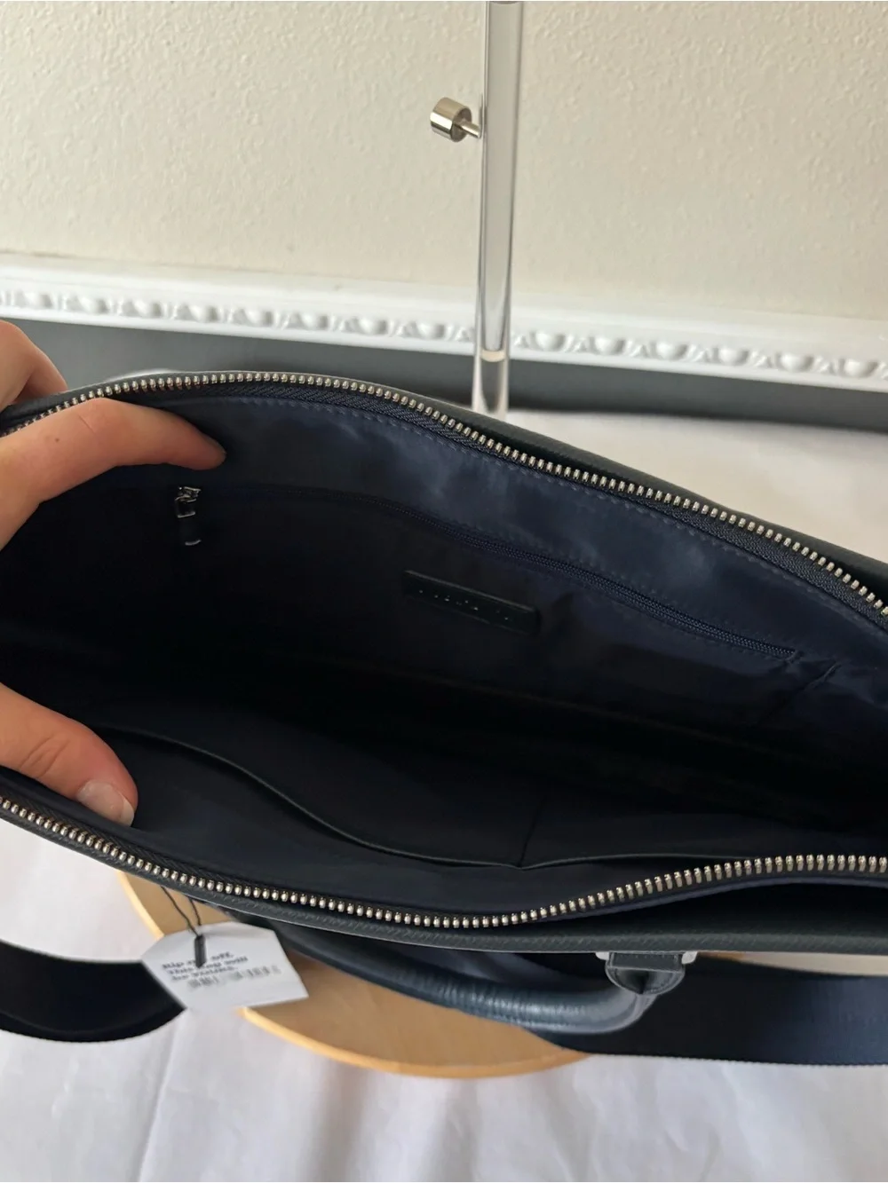 NWT Maverick & Co. Limitless Voyage Navy Blue Laptop Briefcase Crossbody Bag